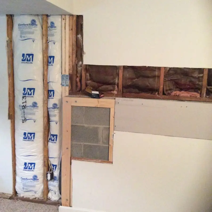 Wall insulation replacement during Contents Cleaning & Restoration in Paxton